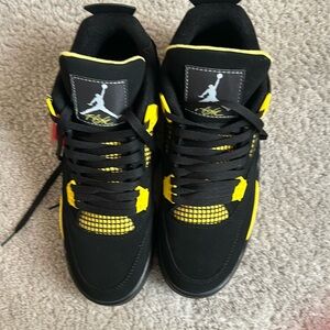 Air Jordan Black and Yellow Sneakers